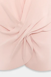 DRAPED KNIT TOP