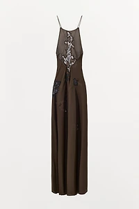 LACE HALTER DRESS