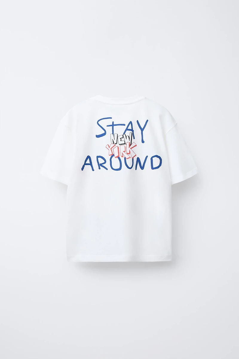 T-SHIRT IMPRIMÉ GRAFFITI