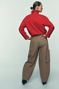 CHEMISE CACHE-CŒUR À COL MONTANT