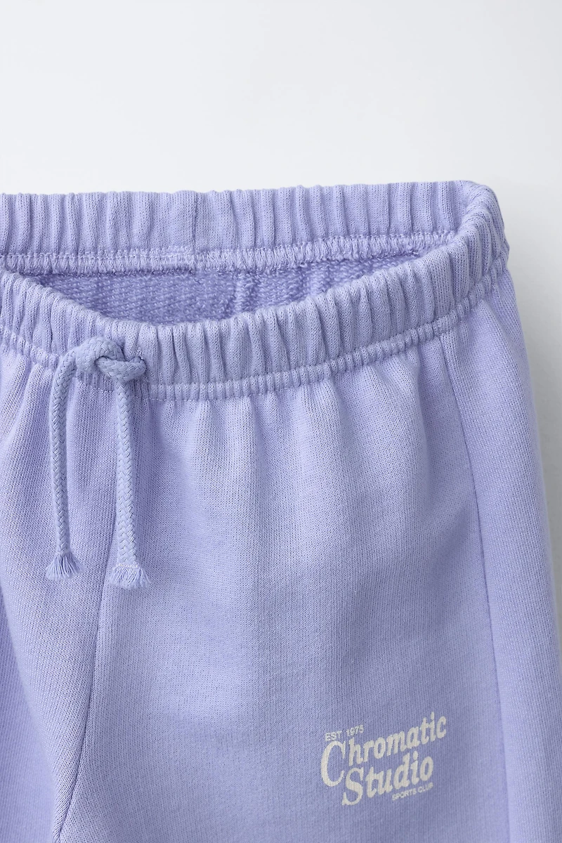 PANTALON LARGE INSCRIPTION