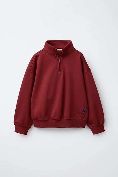 BASIC ZIP-UP SWEATSHIRT