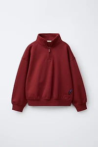 BASIC ZIP-UP SWEATSHIRT