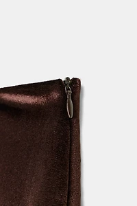 COMBINATION RUFFLE MINI SKIRT