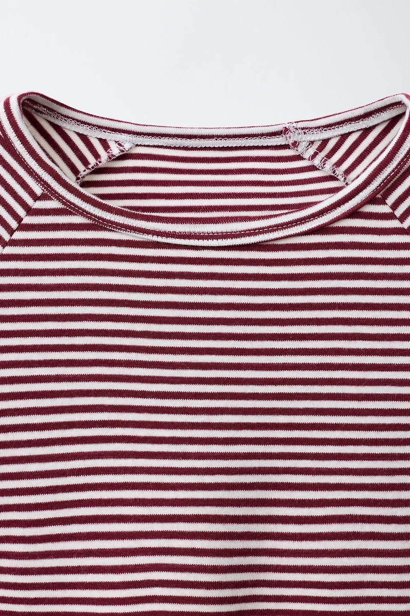 T-SHIRT À RAYURES AVEC MODAL