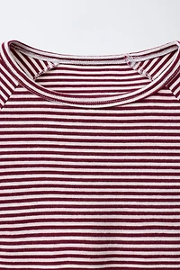 T-SHIRT À RAYURES AVEC MODAL