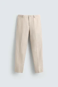 PANTALON DE COSTUME 100% LIN