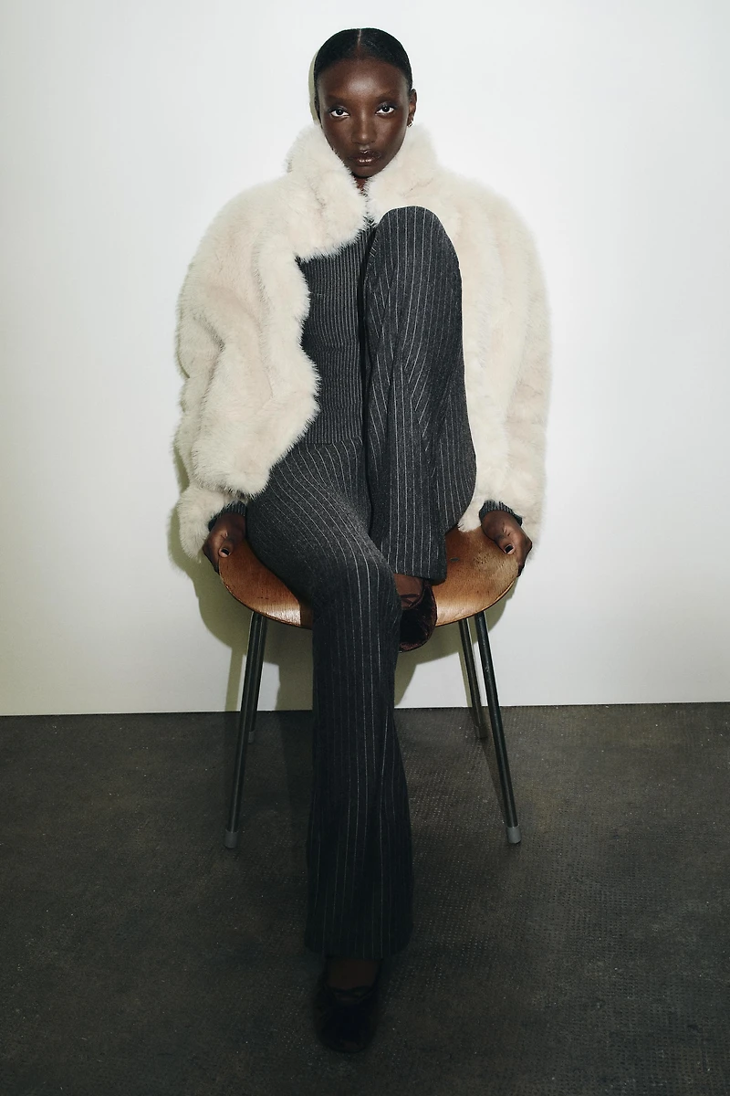 PINSTRIPE FLARE PANTS
