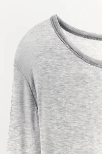 T-SHIRT MANCHES LONGUES AVEC COTON