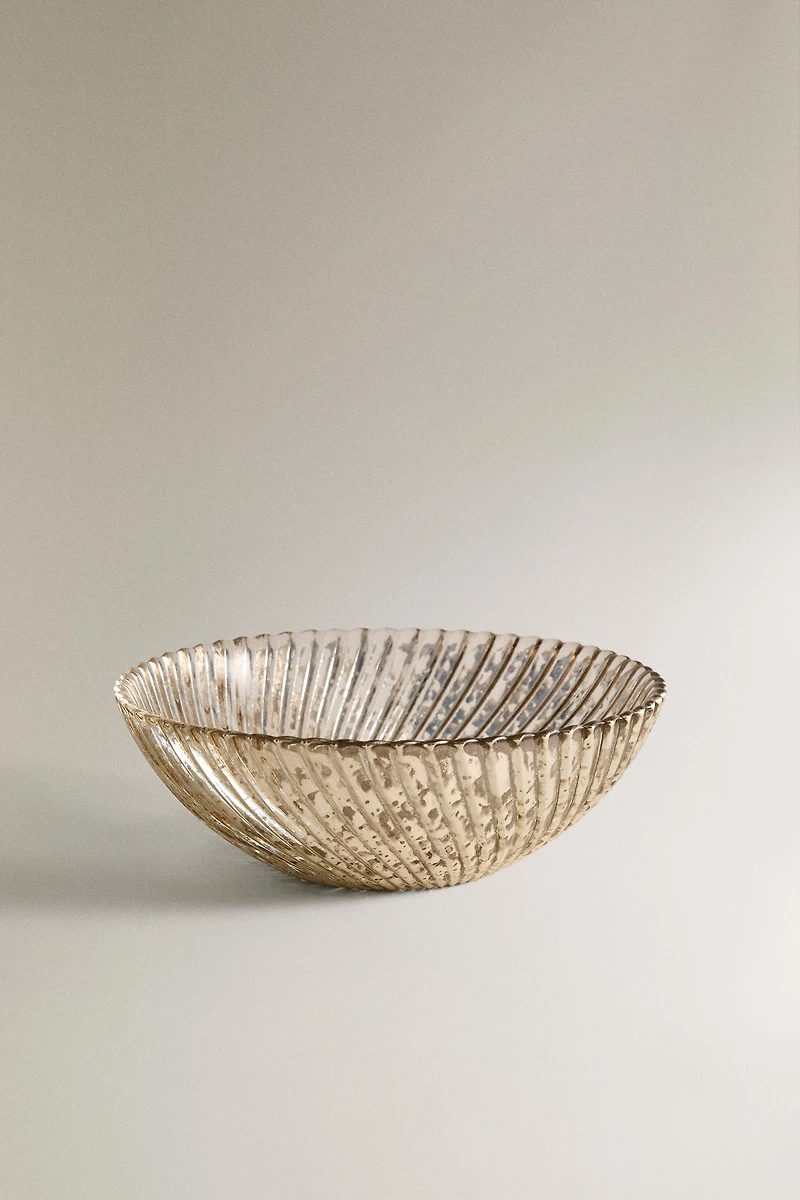 CHRISTMAS SHINY GLASS BOWL