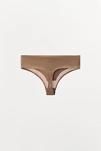 WIDE WAIST THONG WITH POLYAMIDE