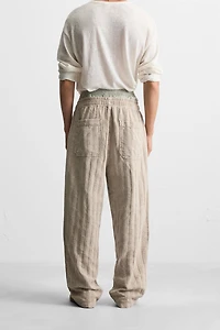 JACQUARD RELAXED FIT PANTS