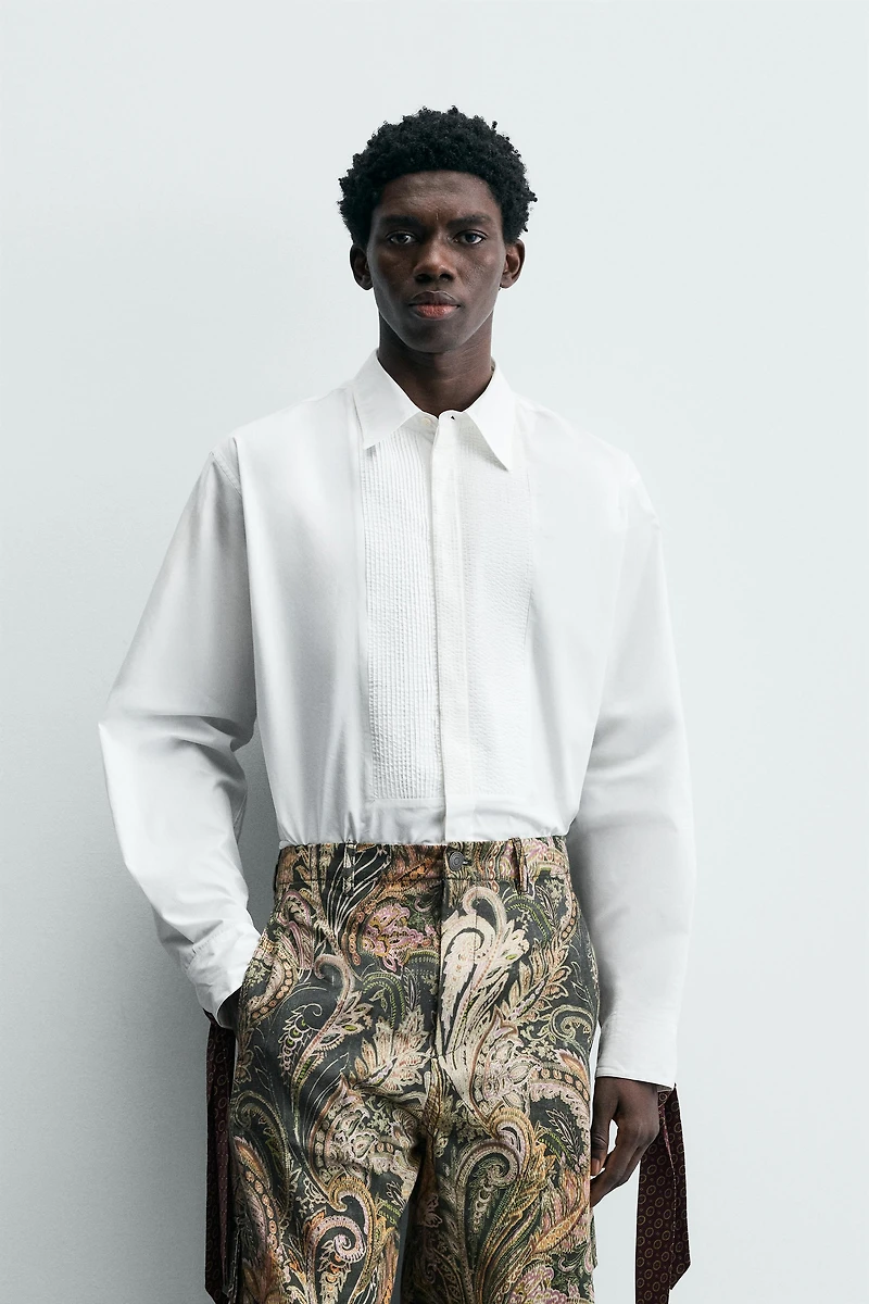 LIMITED EDITION SHIRT WITH BOWS AND BIB FRONT