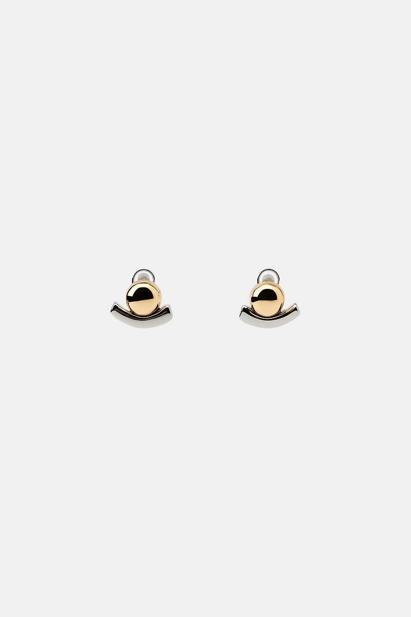 COMBINATION BALL AND STICK EARRINGS