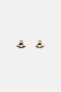 COMBINATION BALL AND STICK EARRINGS