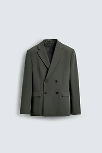 COMFORT FIT DOUBLE-BREASTED SUIT BLAZER