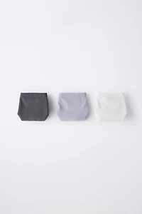 AGES 8-14/ THREE-PACK OF SEAMLESS UNDERWEAR