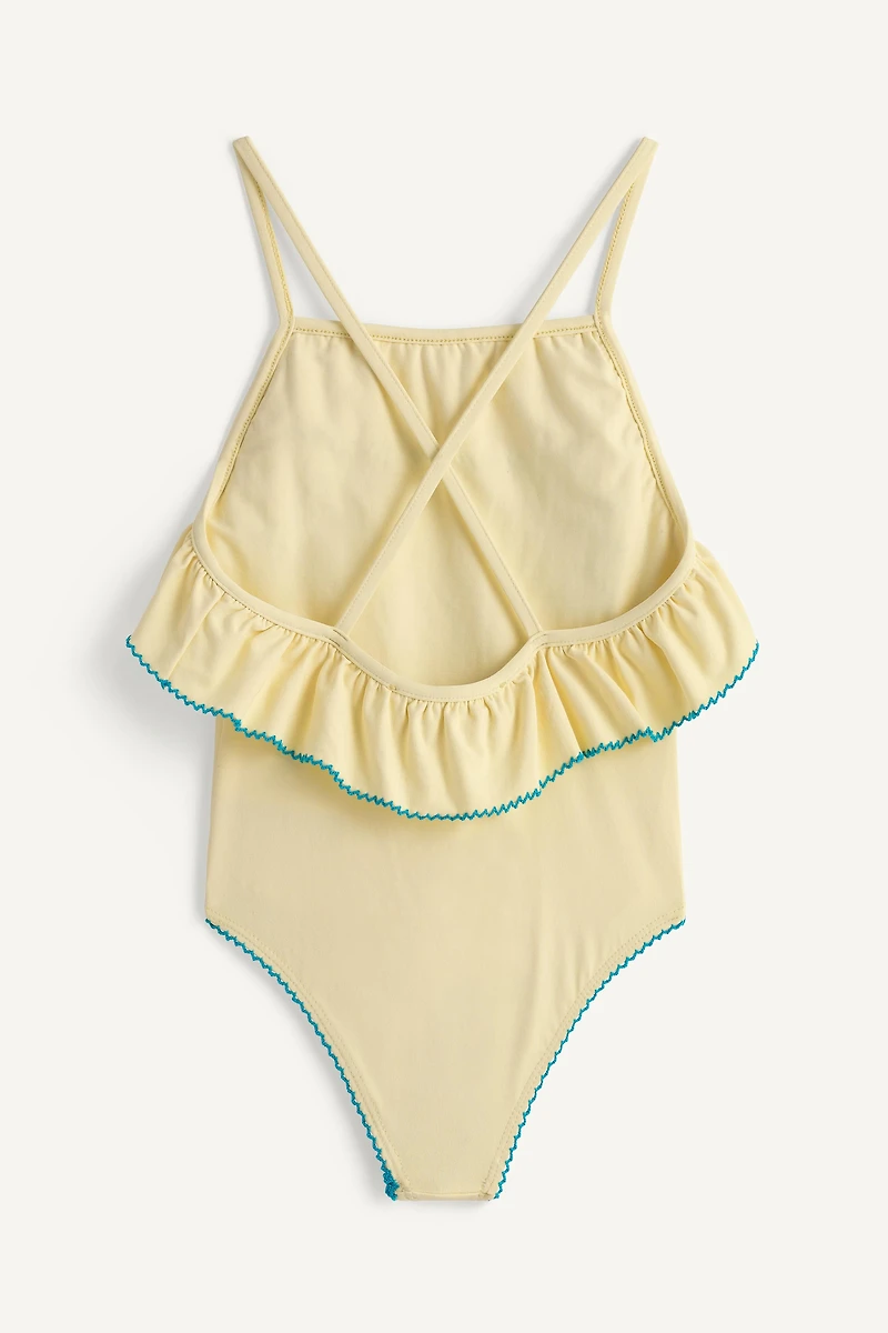 LIMITED EDITION EMBROIDERED CONTRAST SWIMSUIT