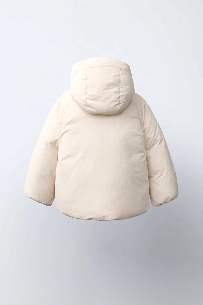 WATER REPELLENT BOW PUFFER COAT