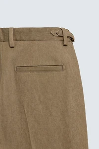 STRAIGHT FIT PANTS WITH BELT LOOPS