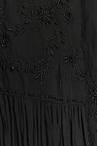 ZW COLLECTION EMBROIDERED DRESS WITH BEADS