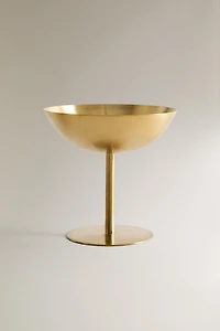 VERRE À PIED HAUT MÉTAL DORÉ