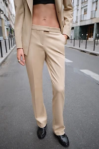 LOW RISE FLARE PANTS