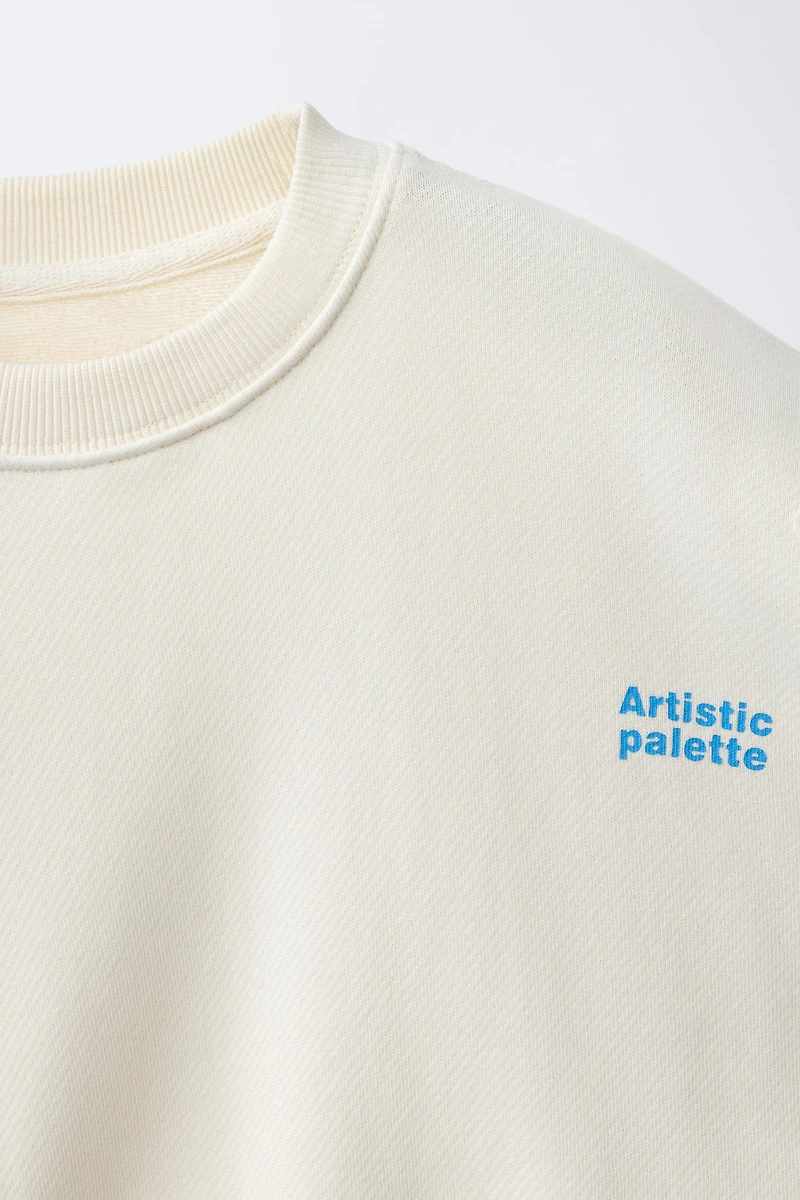 SWEATSHIRT AND BERMUDA SET WITH TEXT