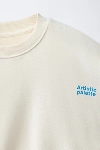 SWEATSHIRT AND BERMUDA SET WITH TEXT