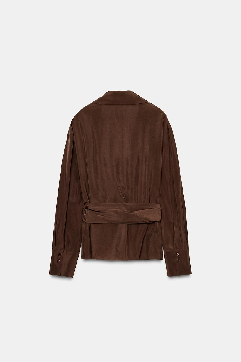 DRAPED WRAP TOP ZW COLLECTION