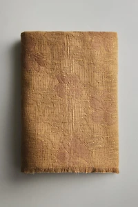 FLORAL JACQUARD BLANKET