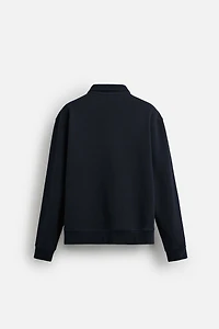 BASIC QUARTER-ZIP SWEATSHIRT