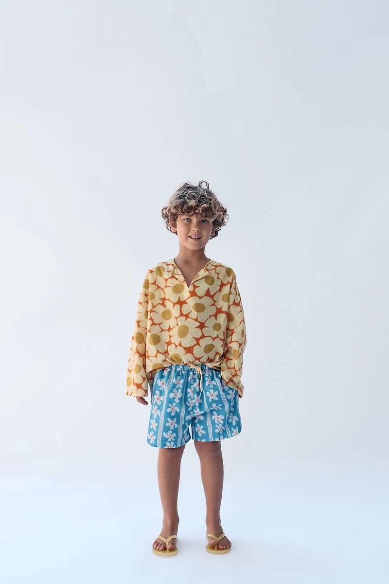 2-14 YEARS/ LIMITED EDITION FLORAL SHIRT