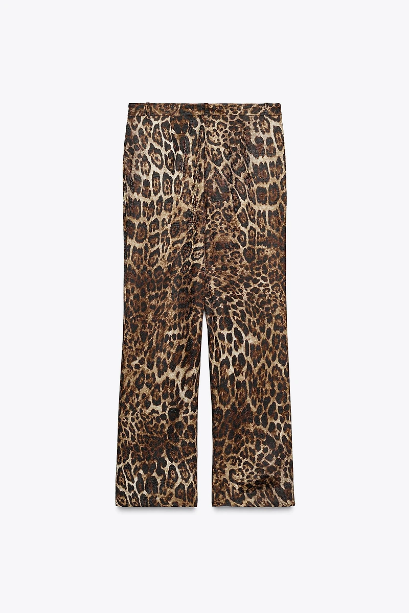 ANIMAL PRINT JACQUARD PANTS ZW COLLECTION