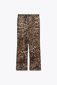 ANIMAL PRINT JACQUARD PANTS ZW COLLECTION
