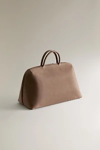NUBUCK LEATHER TRAVEL BAG