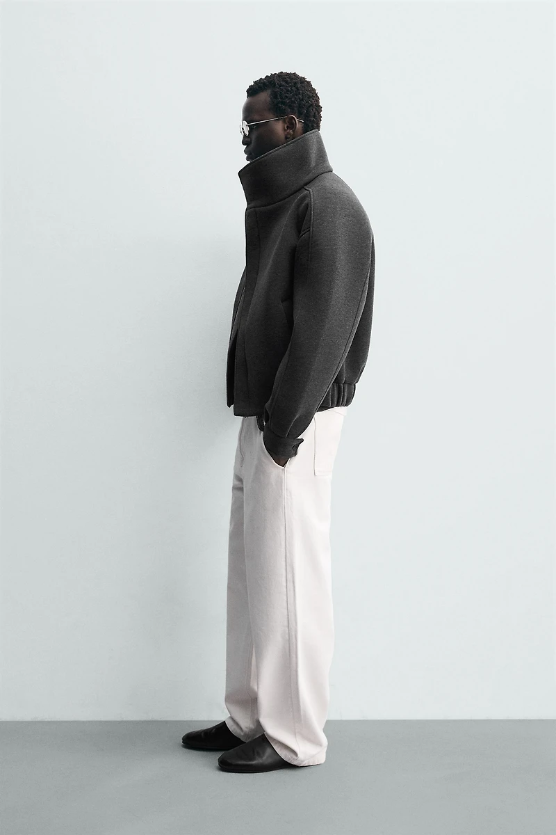 TECHNICAL WRAP-NECK JACKET