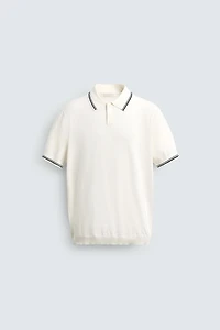 REGULAR FIT CONTRAST KNIT POLO