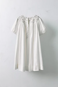 AGES 6-10/ LIMITED EDITION EMBROIDERED FLORAL DRESS