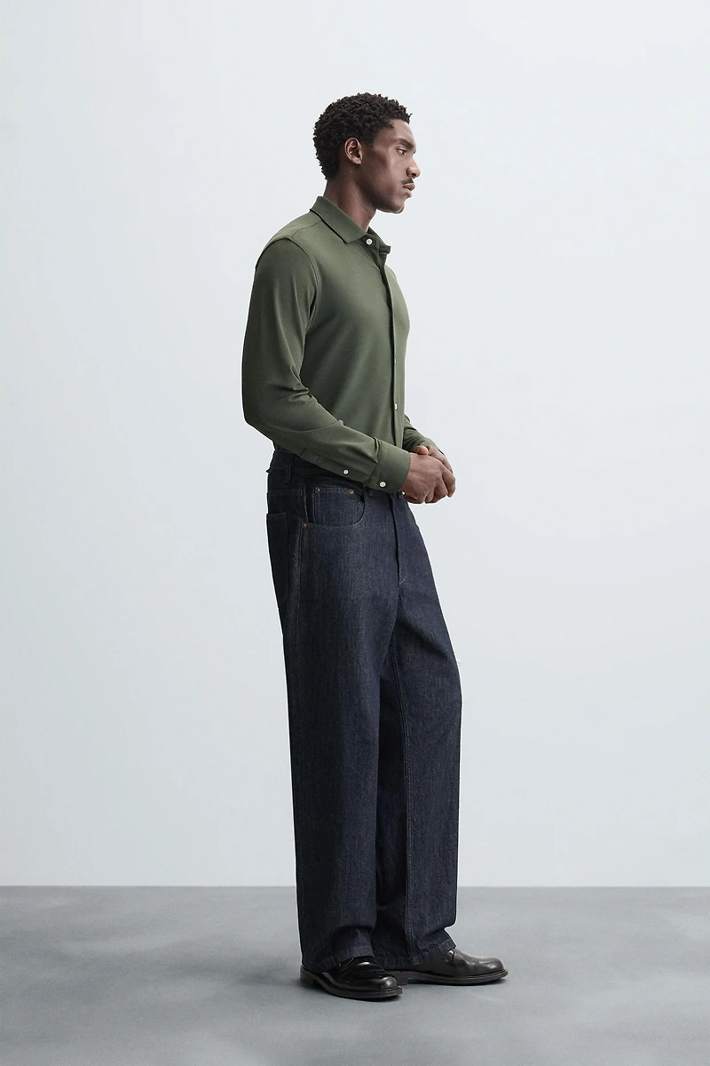 TEXTURED STRETCH SHIRT