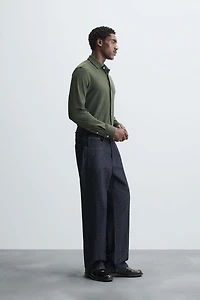 TEXTURED STRETCH SHIRT