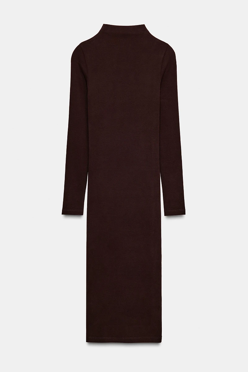 RIB MIDI DRESS