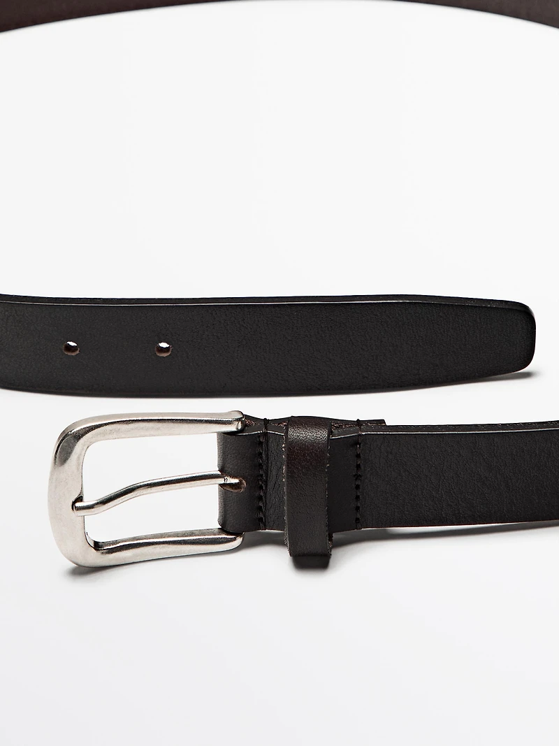 Ceinture en cuir nappa souple