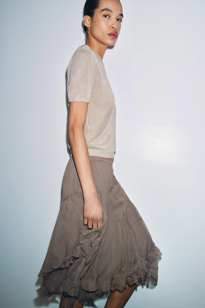 ZW COLLECTION RUFFLED SKIRT