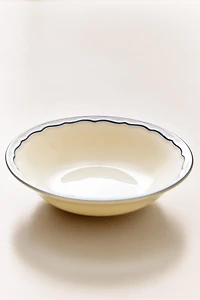 WAVY RIM EARTHENWARE BOWL