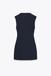 ROBE COURTE ÉPAULETTES