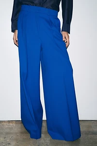 PANTALON LARGE À PINCES ZW COLLECTION