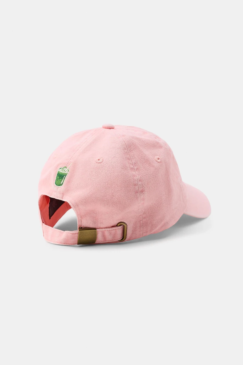 TWILL TEXT MATCHA CAP