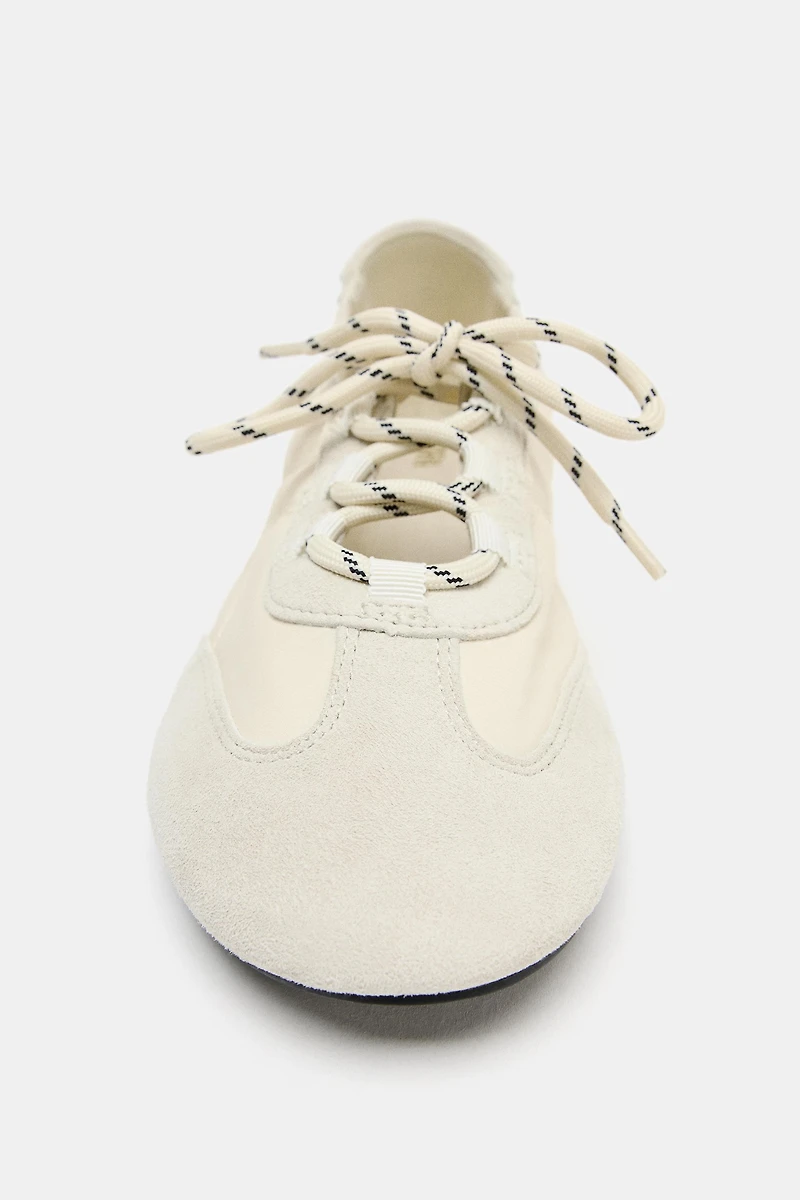 COMBINED SPORTY BALLET FLATS