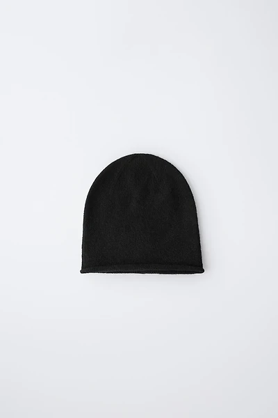WOOL BLEND KNIT HAT
